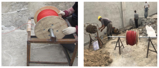 光纖敷設(shè)現(xiàn)場(chǎng)照片